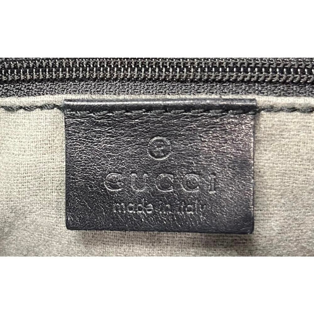 Vintage GUCCI 000 – 3007 Bamboo Top Handle Leather Shoulder Bag - Picture 11 of 14